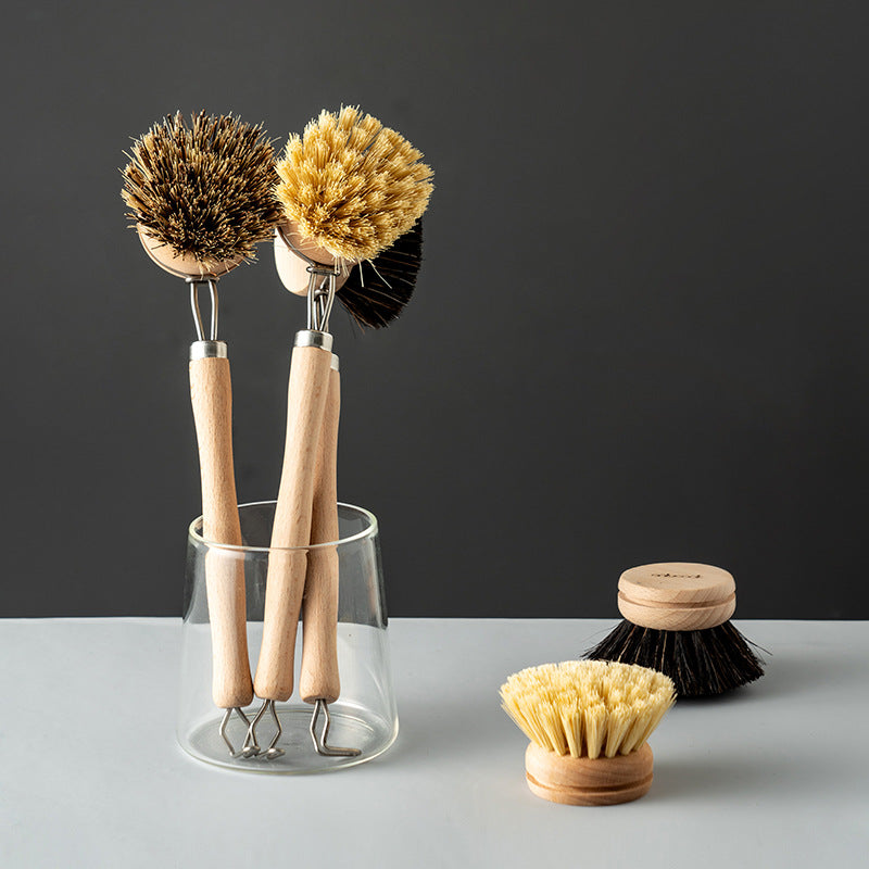 Dish Brush with Replacement Head — Simple, Gentle Daily Cleaning