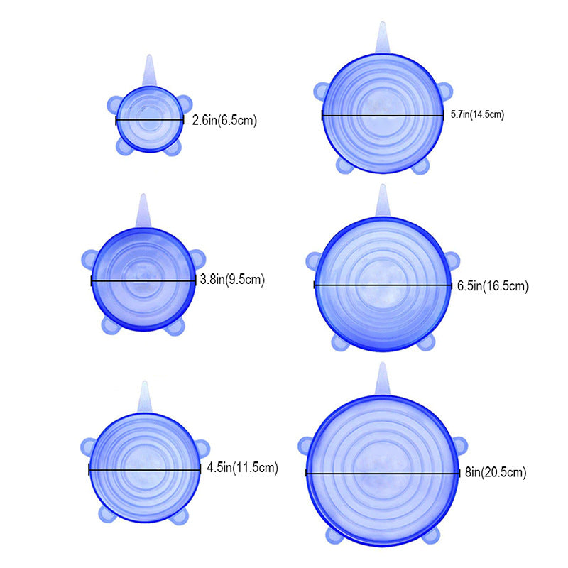 أغطية مرنة للأوعية - أغطية عملية وقابلة لإعادة الاستخدام لكل مطبخ