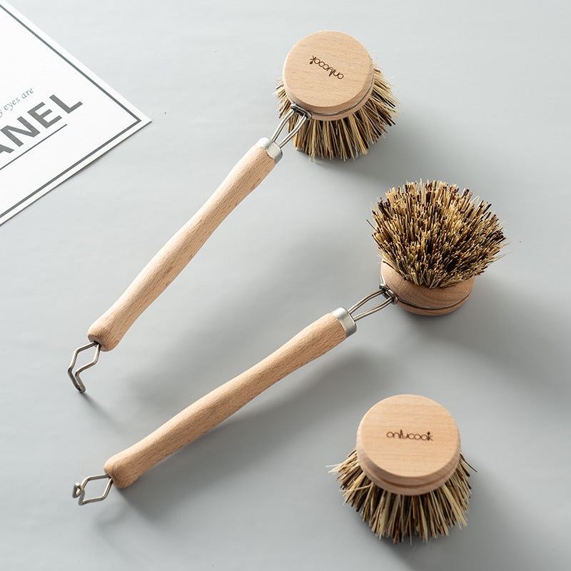 Dish Brush with Replacement Head — Simple, Gentle Daily Cleaning