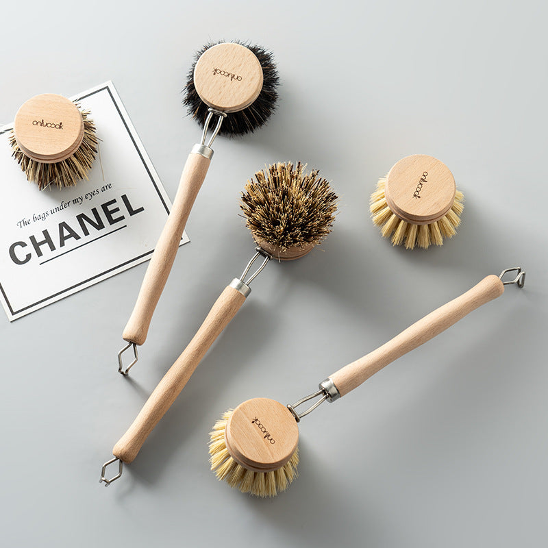 Dish Brush with Replacement Head — Simple, Gentle Daily Cleaning