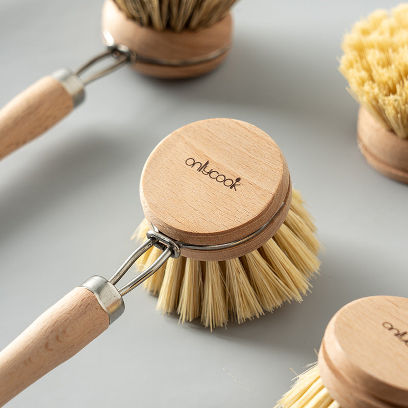 Dish Brush with Replacement Head — Simple, Gentle Daily Cleaning