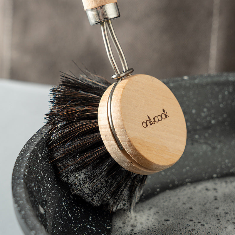 Dish Brush with Replacement Head — Simple, Gentle Daily Cleaning