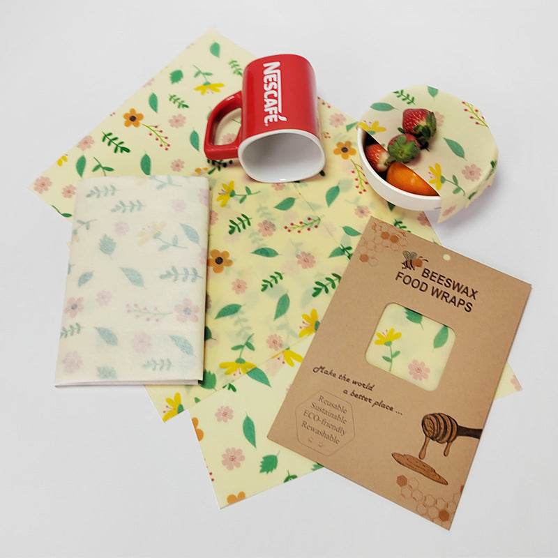 Beeswax Wrap Sheets — Clean, Reusable Alternative to Plastic