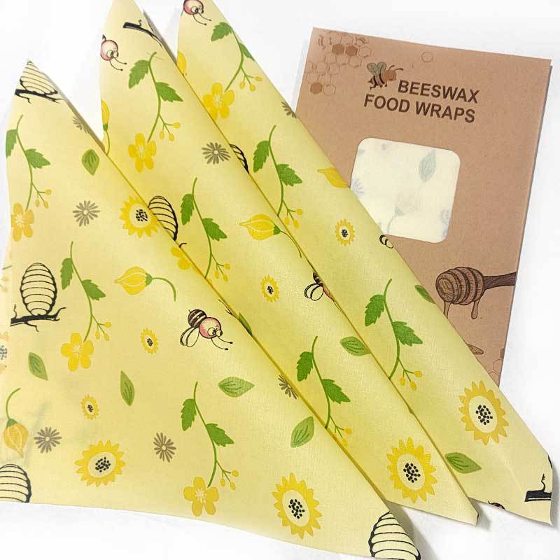 Beeswax Wrap Sheets — Clean, Reusable Alternative to Plastic