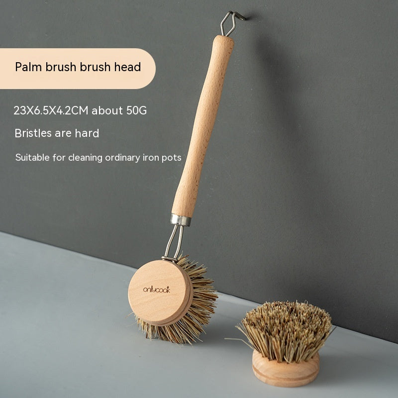 Dish Brush with Replacement Head — Simple, Gentle Daily Cleaning