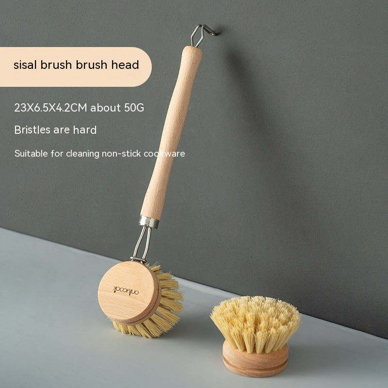 Dish Brush with Replacement Head — Simple, Gentle Daily Cleaning