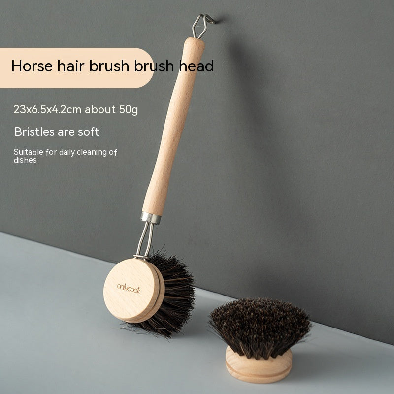 Dish Brush with Replacement Head — Simple, Gentle Daily Cleaning